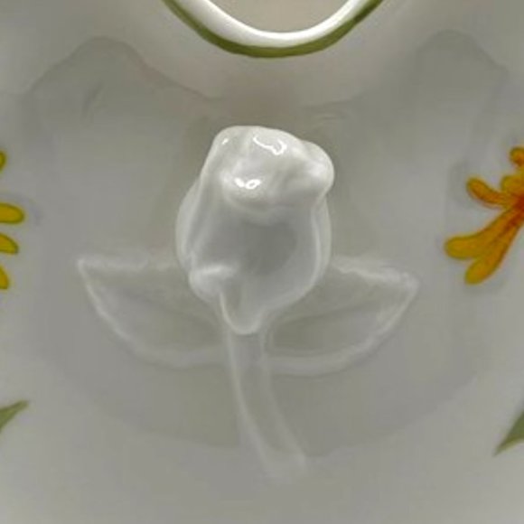 Vtg Sugar Bowl: Chrysanthemum Original Water Color by Eda for Seymour Mann Gift - Picture 4 of 10